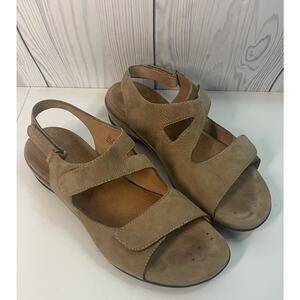 Clarks Artisan Comfort Sandal Saratoga Mushroom/Beige Strapped Sandal Size 10